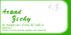 arpad zichy business card